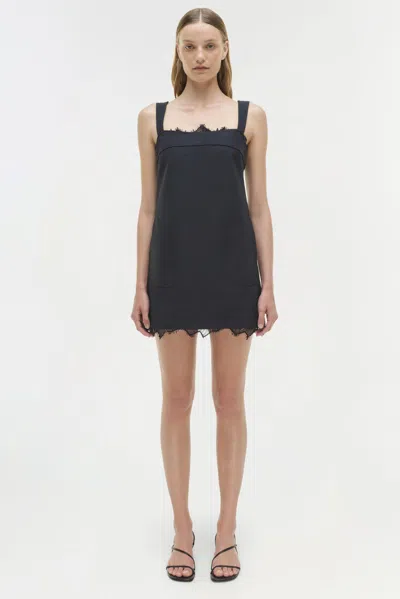 Simkhai Women's Sloan Cotton Lace Mini Dress In Midnight/multi