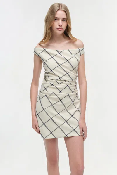 Simkhai Wells Off Shoulder Mini Dress In Multi