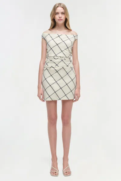 Simkhai Wells Off Shoulder Mini Dress In Multi