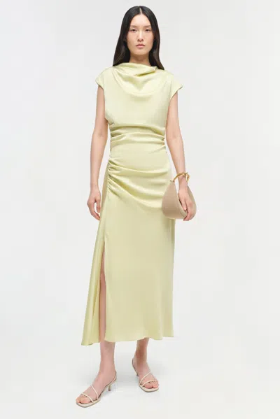 Simkhai Acacia Cowl-neck Gathered Maxi Dress