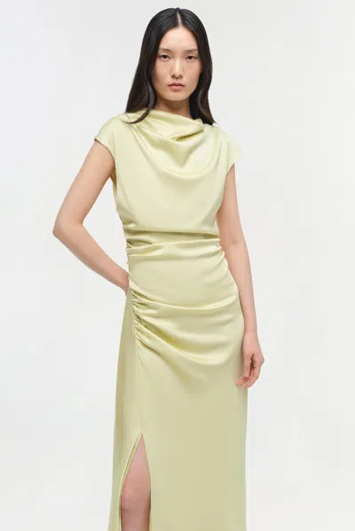 Simkhai Acacia Cowl-neck Gathered Maxi Dress