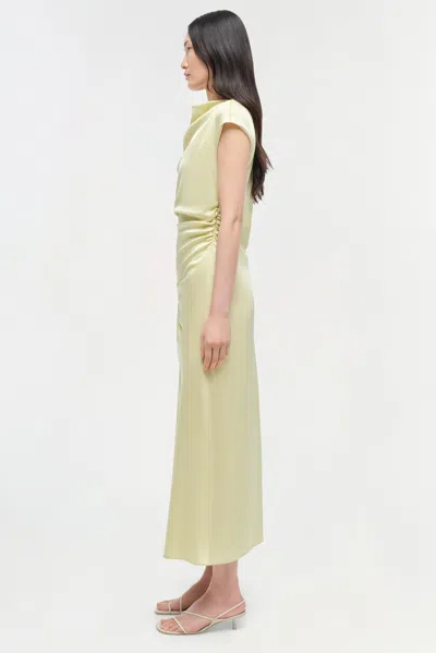 Simkhai Acacia Cowl-neck Gathered Maxi Dress