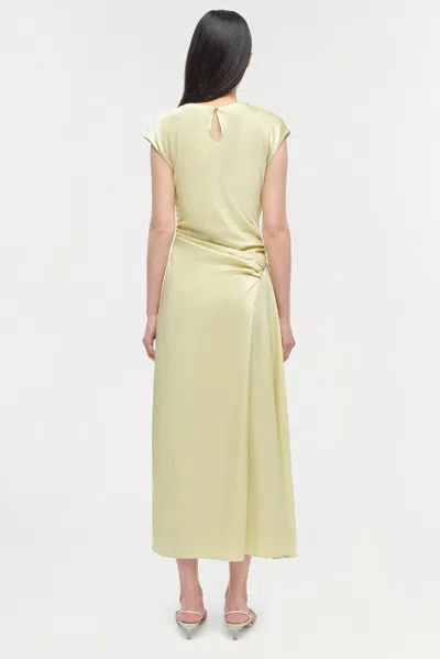 Simkhai Acacia Cowl-neck Gathered Maxi Dress