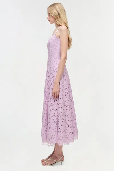 Simkhai Women's Julia Lace Midi Dress In Orchid