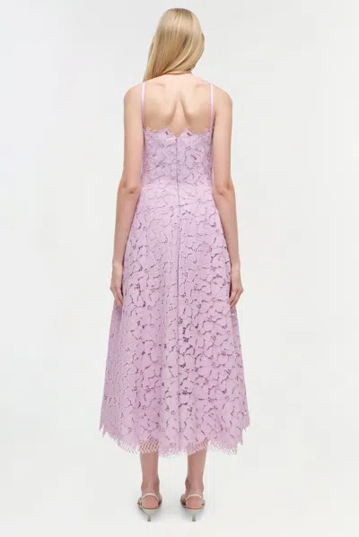 Simkhai Women's Julia Lace Midi Dress In Orchid