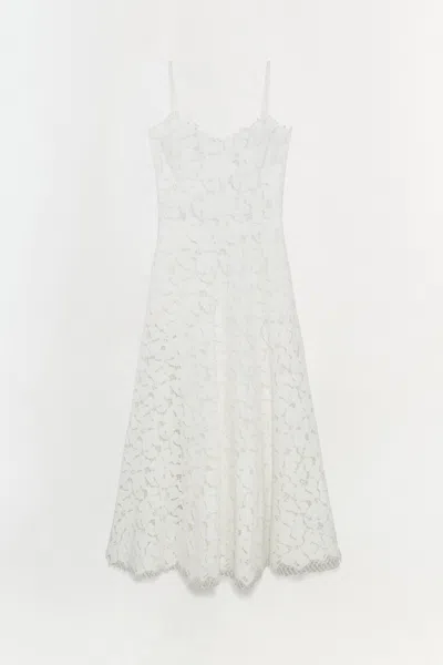 Simkhai Women's Julia Lace Midi Dress In Ivory