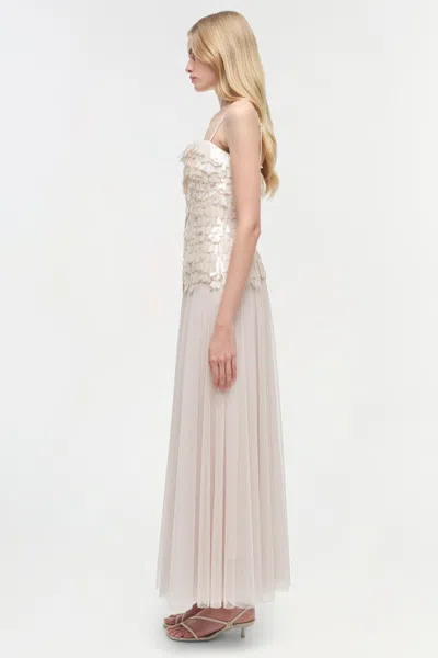 Simkhai Women's Maxine Sequin Midi Dress In Sand