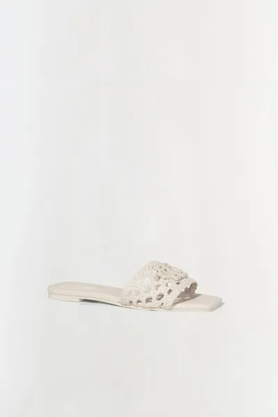 Simkhai Women's Dion Woven Slide In Cream
