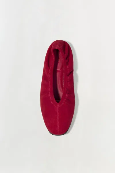 Simkhai Women's Danna Suede Ballet Flat In Crimson