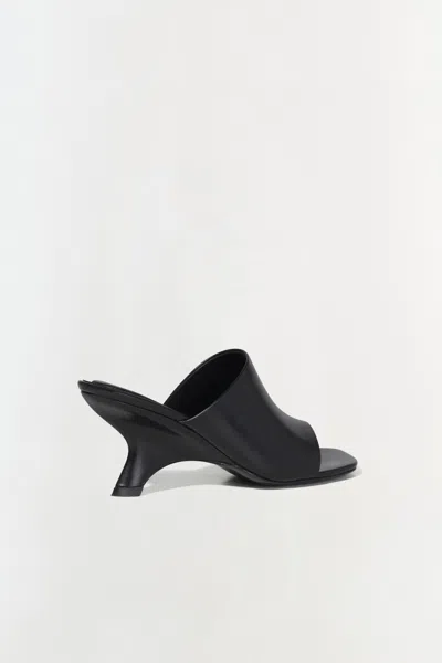Simkhai Women's Shadow Mule Leather Sandal In Black
