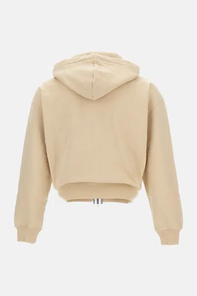 Jacquemus Grosgrain-trimmed Zippered Hoodie With Logo Detail