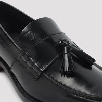 Tod's Nappa Leather Loafers With Decorative Tassel Design