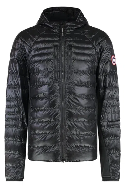 Canada Goose Hybridge Full Zip Down Jacket In Black