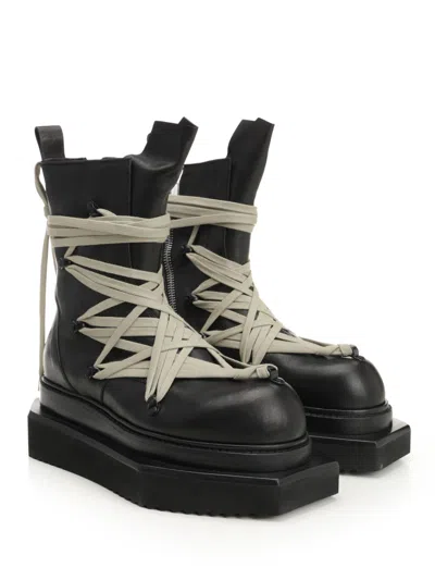Rick Owens Megalace Turbo Cyclops Boot Boots Black In Black