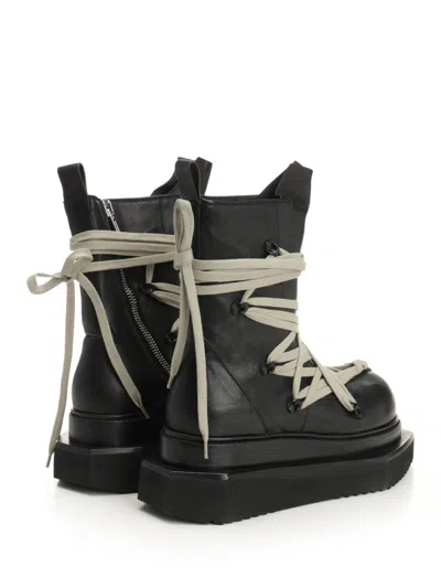 Rick Owens Megalace Turbo Cyclops Boot Boots Black In Black