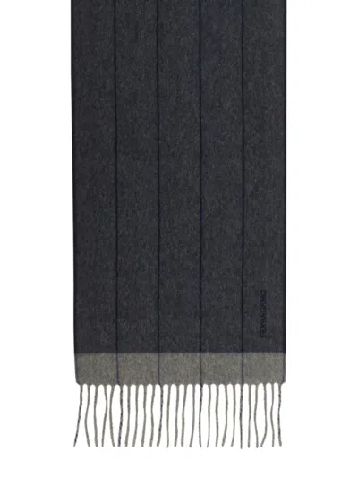 Ferragamo Cashmere And Wool Blend Scarf In Black