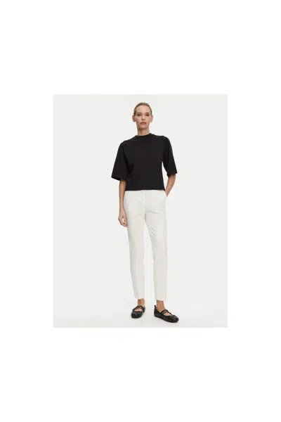 Pinko Tailored White Trousers With Side Pockets In White