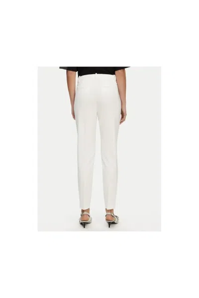 Pinko Tailored White Trousers With Side Pockets In White