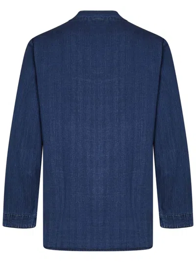 East Harbour Surplus Denim Button-up Shirt In Blue