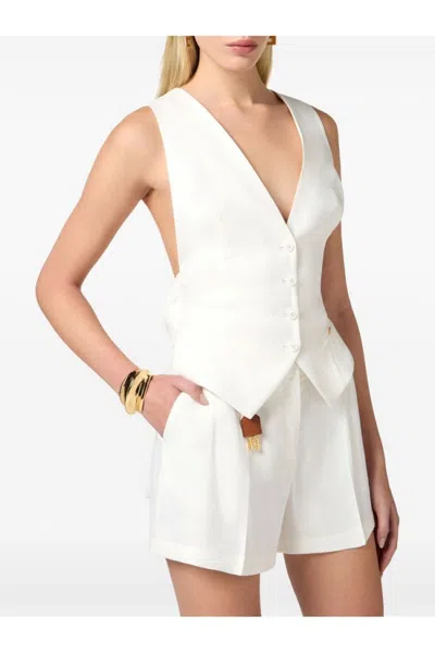 Elisabetta Franchi Tailored Coat With Deep V-neckline
