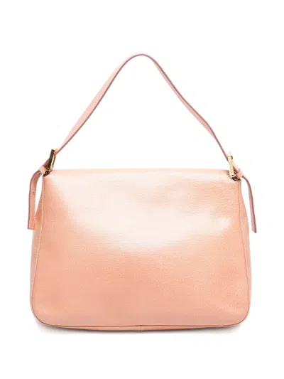 Pre-owned Fendi 2000-2010s Mamma Baguette Shoulder Bag In Pink