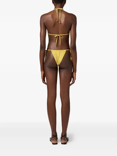 Elisabetta Franchi Polka-dot Bikini In Yellow