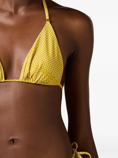 Elisabetta Franchi Polka-dot Bikini In Yellow