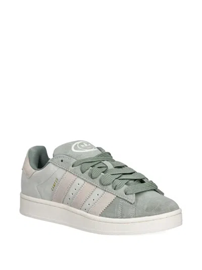 Adidas Originals Campus Suede-panelled Sneakers In Gray