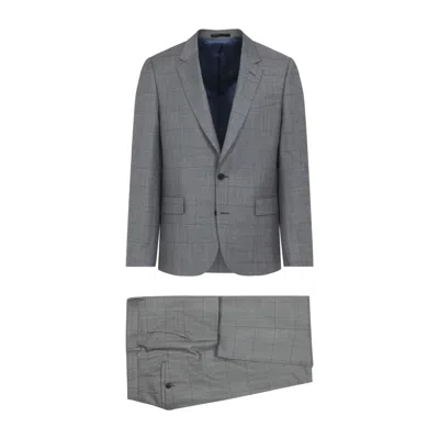 Paul Smith Grey Wool-blend Suit With Tailored Fit In Gray