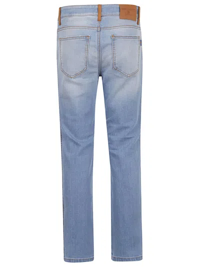Ermanno Scervino Denim Trousers With Pockets And Loops