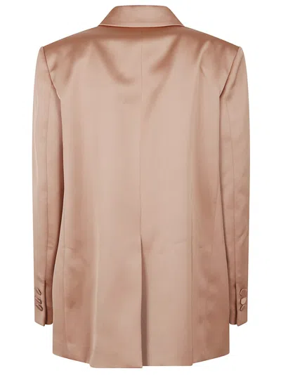The Andamane Nude Tailored Blazer With Notched Lapels In Orange