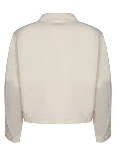 Lemaire Ecru Blazer With Classic Collar In White