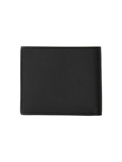 Tom Ford Textured Black Bifold Wallet In Black