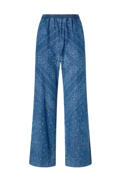 Pinko Wide-leg Trousers With Elastic Waistband