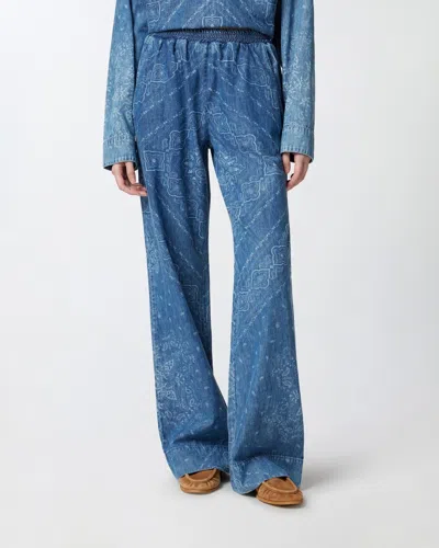 Pinko Wide-leg Trousers With Elastic Waistband