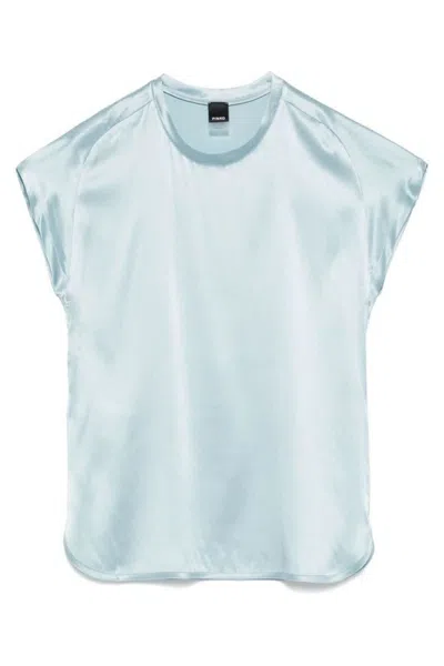 Pinko Farida Blouse Satin Silk Clothing In Blue