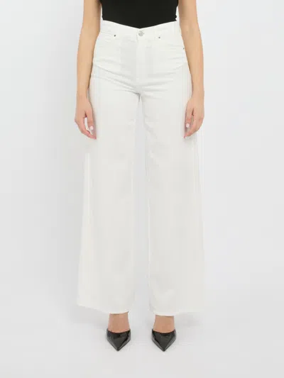 Cigala's Wide-leg White Pants With High Waist In White