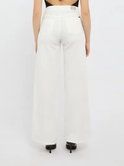 Cigala's Wide-leg White Pants With High Waist In White