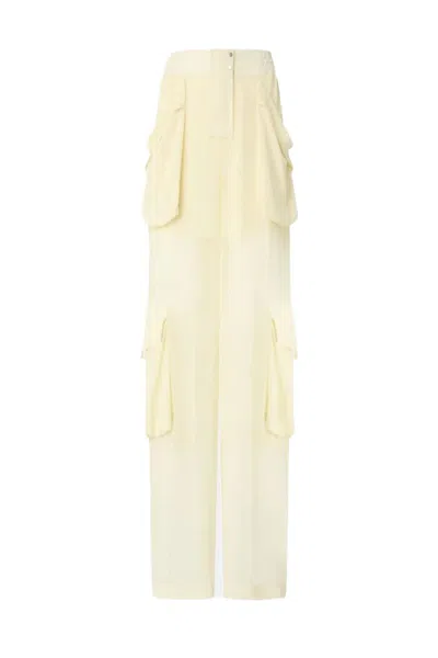 Pinko Sheer Georgette Cargo Trousers