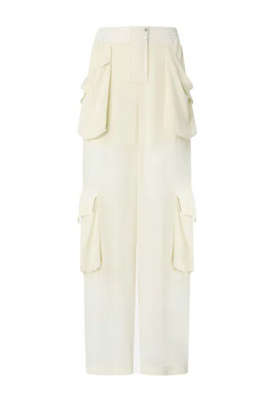 Pinko Sheer Georgette Cargo Trousers