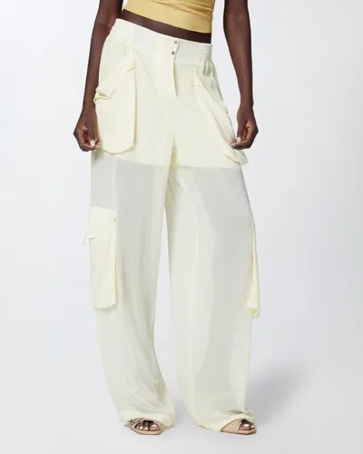Pinko Sheer Georgette Cargo Trousers