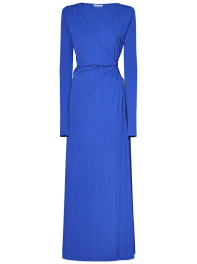 Danamè Octavia Gathered-detail Long-sleeve Dress