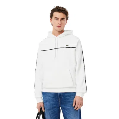 Lacoste Striped Sweatshirt In White