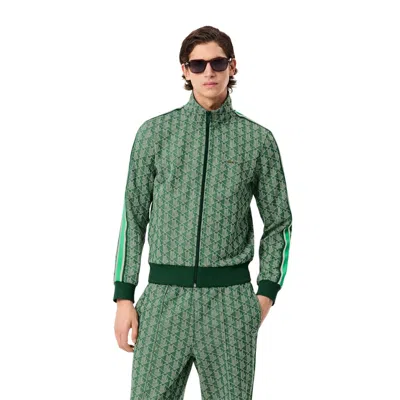 Lacoste Men's Paris Zip-up Track Jacket - L - 5 In Green