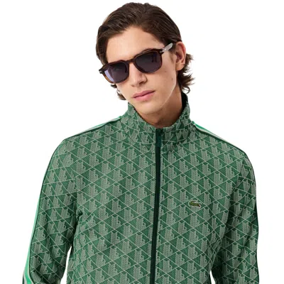Lacoste Men's Paris Zip-up Track Jacket - L - 5 In Green