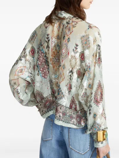 Ermanno Scervino Abstract Patterned Shirt With Button Closure In Multi