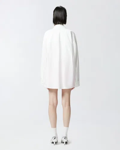 Pinko White Cotton Shirt With Classic Collar In White