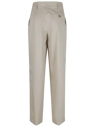Stella Mccartney High-waisted Trousers With Relaxed Fit In Gray