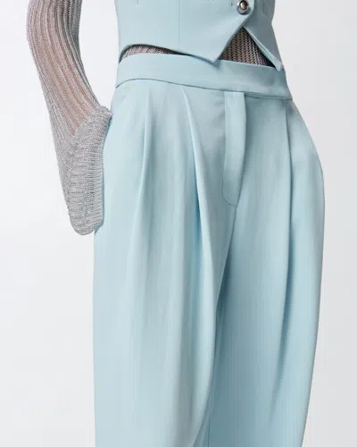 Pinko Elegant Wide-leg Trousers With Darts In Blue