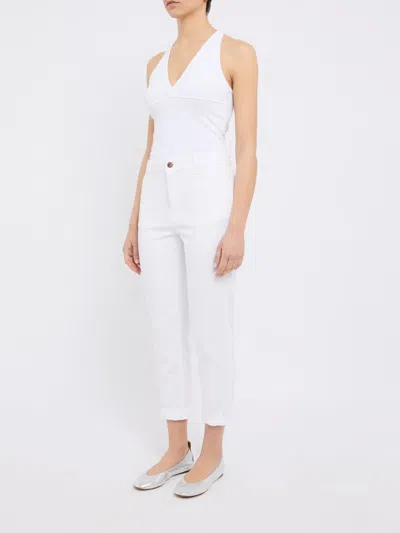 Cigala's Bianco Jeans With Tapered Leg In White